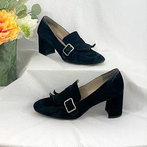 Suede Block Heel Loafer | Vince Camuto